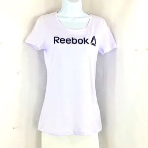 Reebok Scoop Neck Basics Logo Tee Sz XS